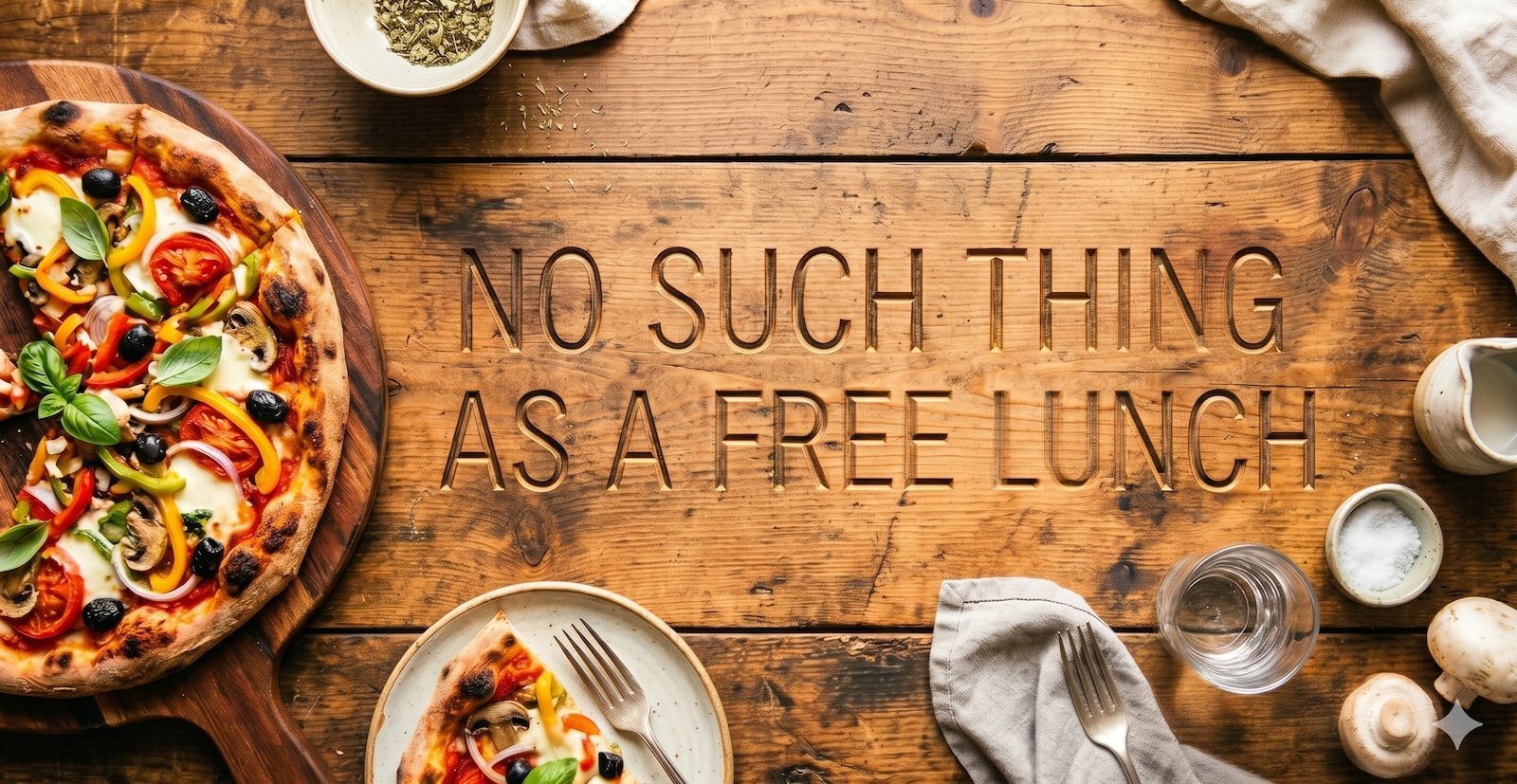 Header illustration for The end of the AI free lunch.